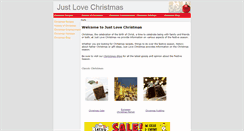 Desktop Screenshot of justlovechristmas.co.uk